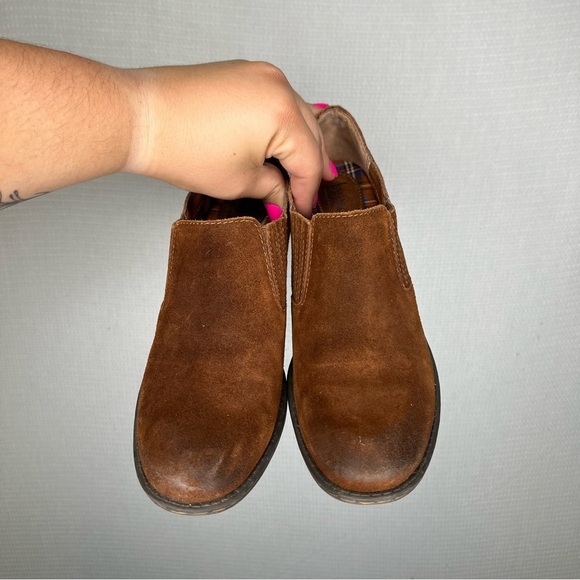 BOC Born | Brown Leather Bootie Suede 8 Ankle Short Fredrika - Picture 2 of 7